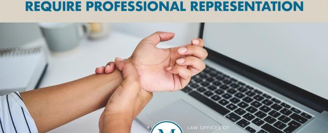 injured wrist from repetitive stress