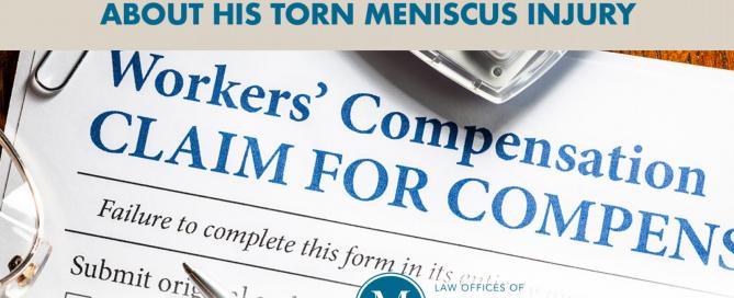workers' compensation for torn meniscus